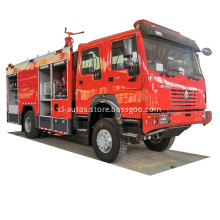 SINOTRUK HOWO 4X4 Foam dry powder fire engine